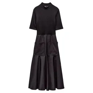 Shirt Dress Zara Contrast Pleated Dress ZARA PLEATED DRESS CONTRASTING PRINT INTERIOR LINING V-NECK Multicolored Shirt Dress Zara Contrast Pleated Dress ZARA PLEATED DRESS CONTRASTING PRINT INTERIOR LINING V-NECK Multicolored